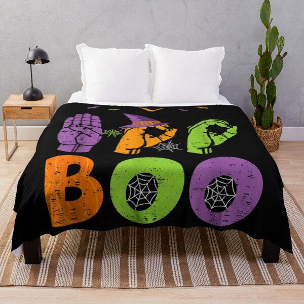 Item preview, boo hands american sign language pride asl halloween designed and sold by SusanEDudley1.