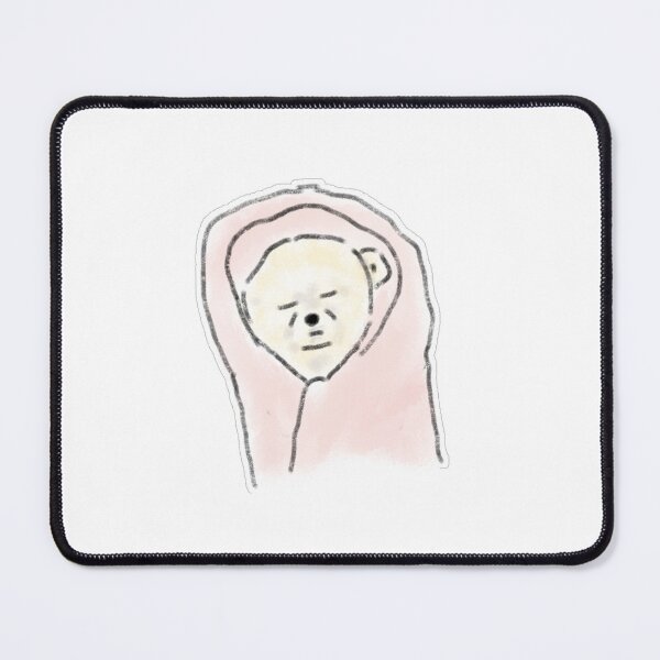 Item preview, Bear Wrapped In Pink Blanket Drawing designed and sold by raun.draw.