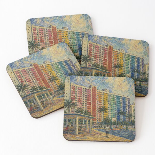 Item preview, Choi Hung Estate Life - Van Gogh's Dream Travels (Impressionist Art) designed and sold by ianm1028.
