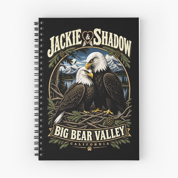Item preview, Jackie & Shadow – Big Bear Bald Eagle Couple California Wildlife designed and sold by Dolphin Graphic.