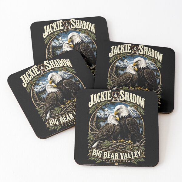 Item preview, Jackie & Shadow – Big Bear Bald Eagle Couple California Wildlife designed and sold by Dolphin Graphic.