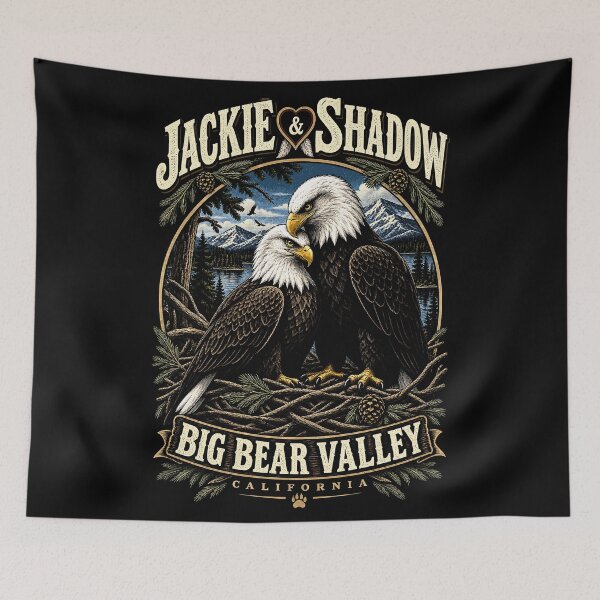 Item preview, Jackie & Shadow – Big Bear Bald Eagle Couple California Wildlife designed and sold by Dolphin Graphic.