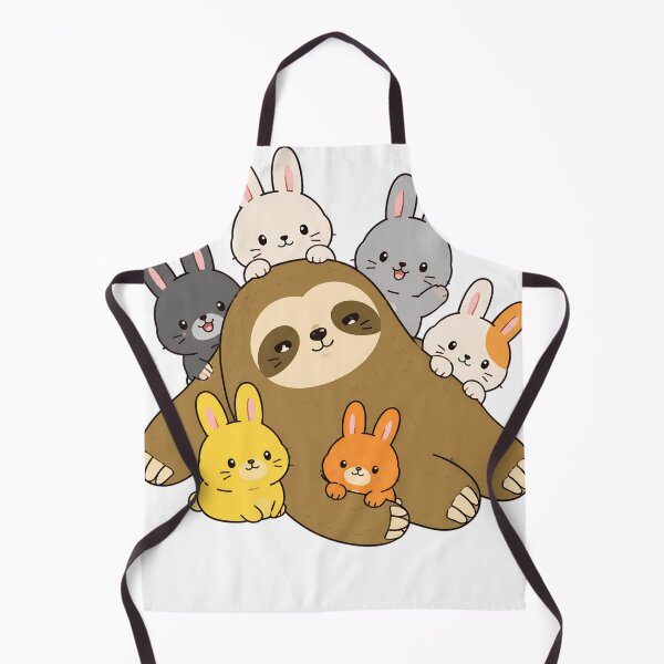 Item preview, Cute Sloth with Colorful Bunny Friends designed and sold by RokoKull.