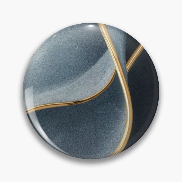 Item preview, Luxury Grey Suede Gold Trimmed Waves 3D Modern Abstract designed and sold by LYAN-STORE.