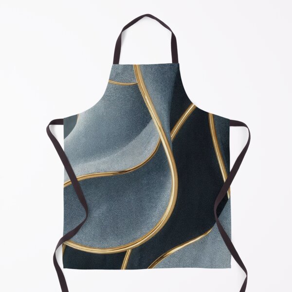 Item preview, Luxury Grey Suede Gold Trimmed Waves 3D Modern Abstract designed and sold by LYAN-STORE.