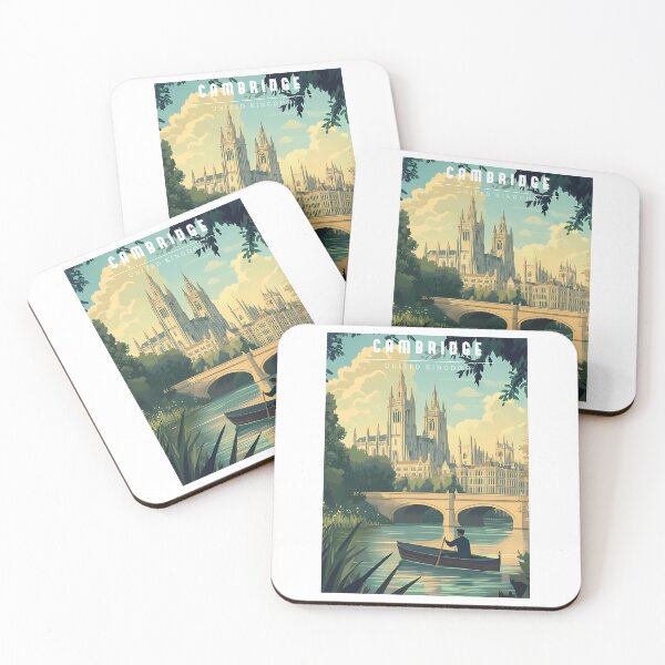 Item preview, Cambridge England Travel Poster - Vintage University City  Riverside Art Print designed and sold by ROLan-dGAliNdO.
