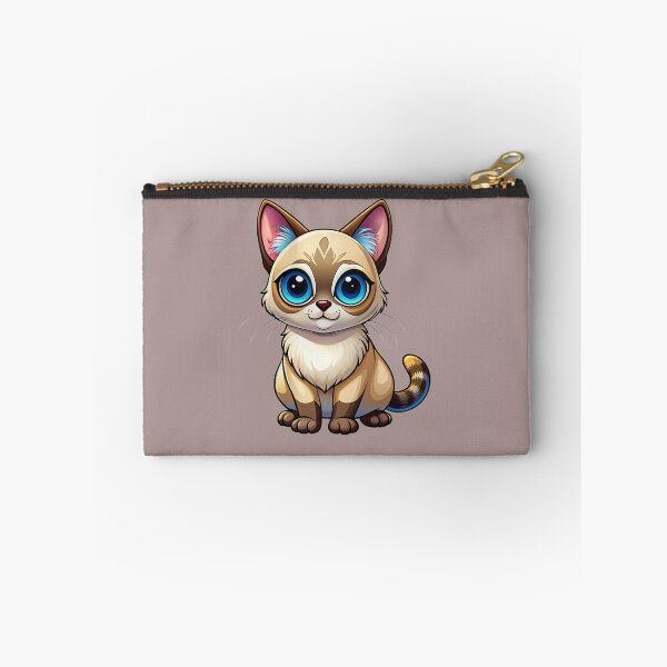 Item preview, Cute Balinese Cat Kawaii Blue Eyes Colorpoint Illustration designed and sold by Mousy17.