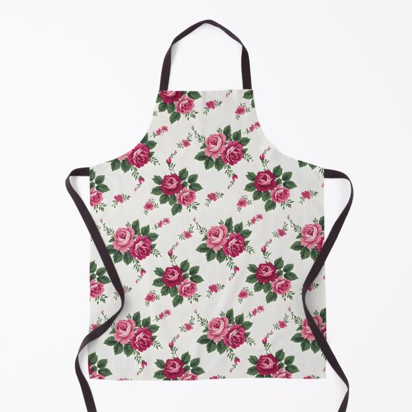 Item preview, 60s Vintage Pink Roses - Mid Century Retro Floral Pattern designed and sold by Ela Art Space .
