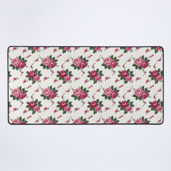 Item preview, 60s Vintage Pink Roses - Mid Century Retro Floral Pattern designed and sold by Ela Art Space .