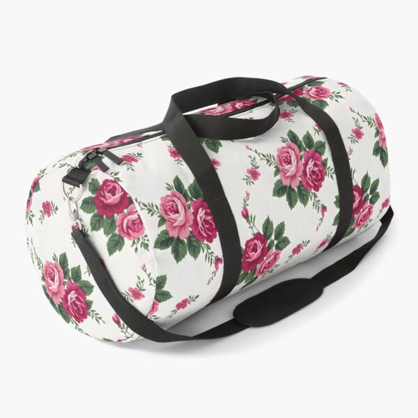 Item preview, 60s Vintage Pink Roses - Mid Century Retro Floral Pattern designed and sold by Ela Art Space .
