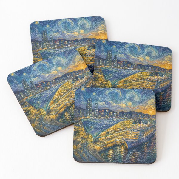 Item preview, Kai Tak Cruise Terminal - Van Gogh's Dream Travels (Impressionist Art) designed and sold by ianm1028.