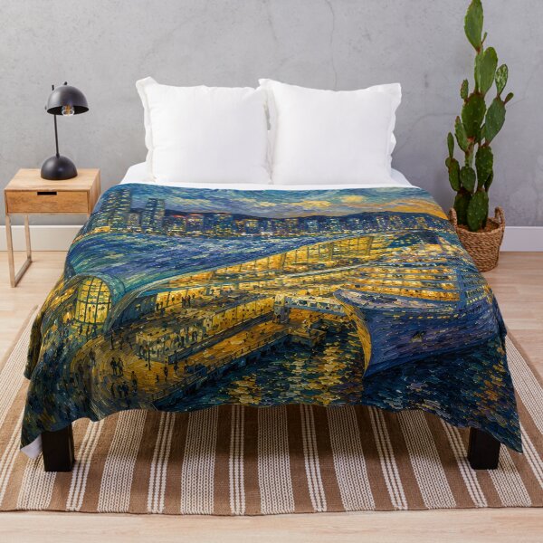 Item preview, Kai Tak Cruise Terminal - Van Gogh's Dream Travels (Impressionist Art) designed and sold by ianm1028.
