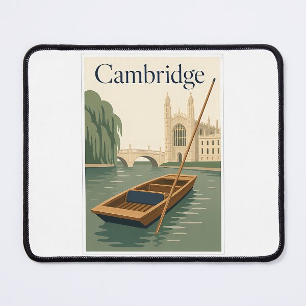 Item preview, Cambridge Punting Vintage Travel Poster designed and sold by ROLan-dGAliNdO.