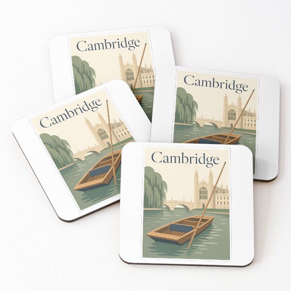 Item preview, Cambridge Punting Vintage Travel Poster designed and sold by ROLan-dGAliNdO.