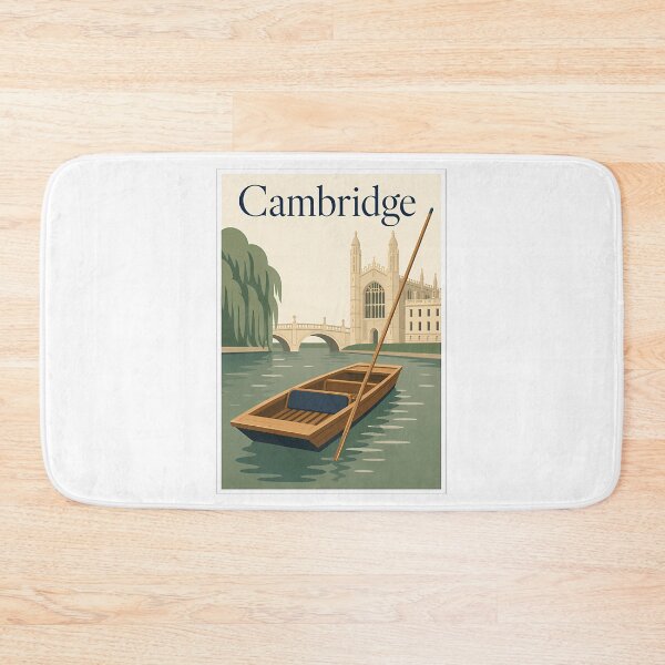 Item preview, Cambridge Punting Vintage Travel Poster designed and sold by ROLan-dGAliNdO.