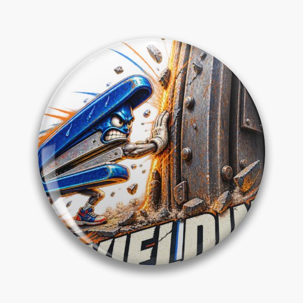 Item preview, Unyielding Stapler vs Steel Door | Funny Powerful Streetwear Design designed and sold by Bathu Designs.