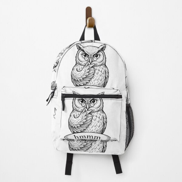 Item preview, Hmmm Meme Owl Funny Thinking Bird Reaction Confused Animal Humor T-Shirt designed and sold by pawsome purrfect.