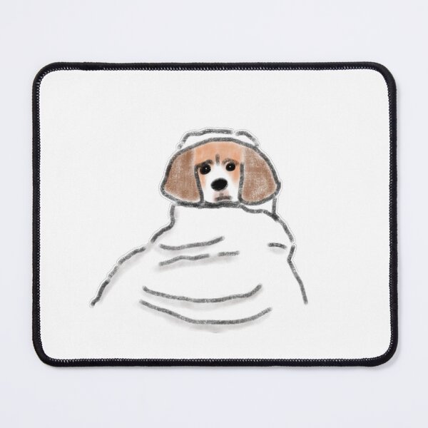 Item preview, Beagle Dog Wrapped In White Blanket designed and sold by raun.draw.