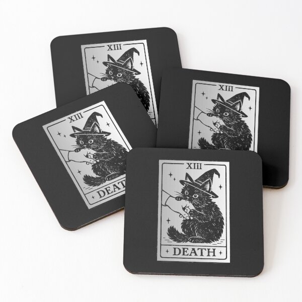 Item preview, black cat death tarot designed and sold by SusanEDudley1.
