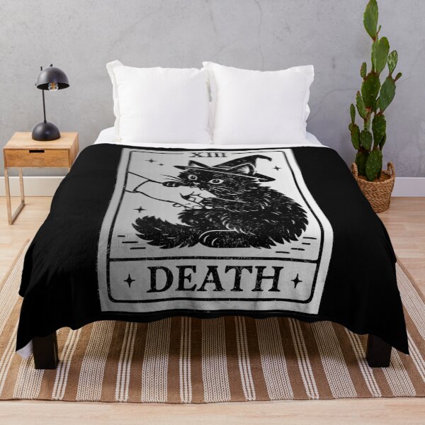 Item preview, black cat death tarot designed and sold by SusanEDudley1.