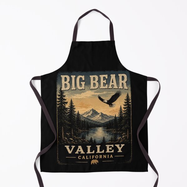 Item preview, Big Bear Valley California – Bald Eagle Mountain Lake Vintage Wildlife designed and sold by Dolphin Graphic.