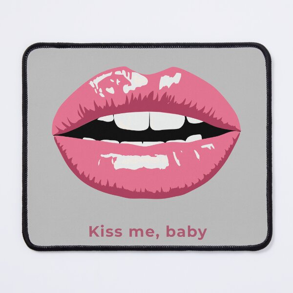 Item preview, Kiss Me Baby Dusty Pink Lips Aesthetic designed and sold by ArtbyAfroditi.