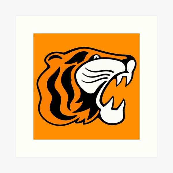 Item preview, Mighty Tigers Retro Logo designed and sold by Luke Foran Sports Art.