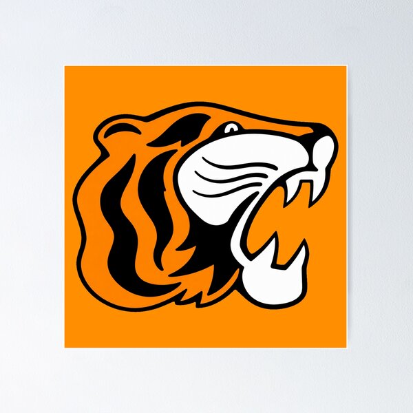 Item preview, Mighty Tigers Retro Logo designed and sold by Luke Foran Sports Art.