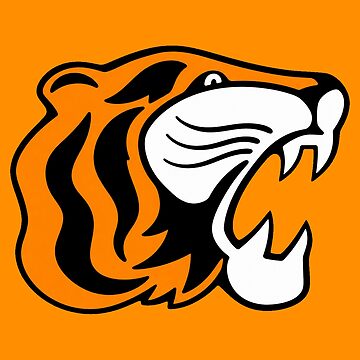 Artwork thumbnail, Mighty Tigers Retro Logo by Luke Foran Sports Art