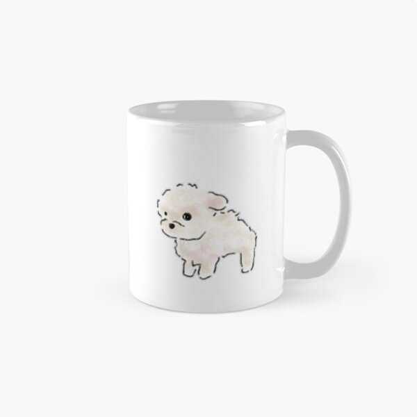 Item preview, Blushing White Maltese Puppy Pastel Art designed and sold by raun.draw.