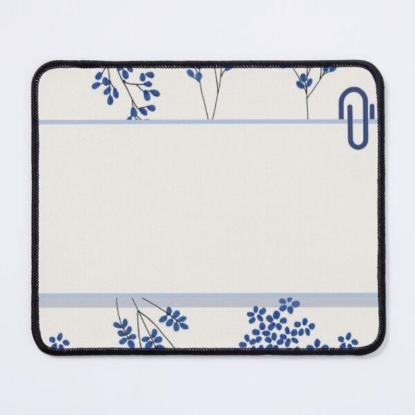 Item preview, Blue Botanical Leaves Label Frame Paper Clip Note Aesthetic Template designed and sold by LYAN-STORE.