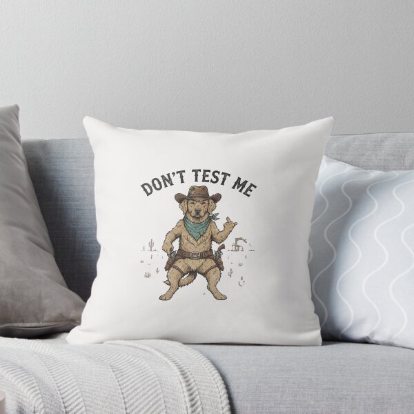 Item preview, Don't Test Me Cowboy Dog designed and sold by Colorful-Garden.