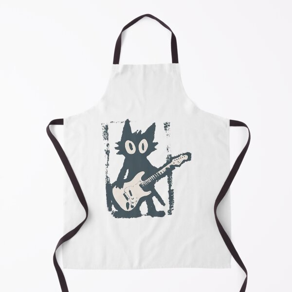 Item preview, Rock Star Cat With Electric Guitar Vintage designed and sold by Catsi-Nook-Art.