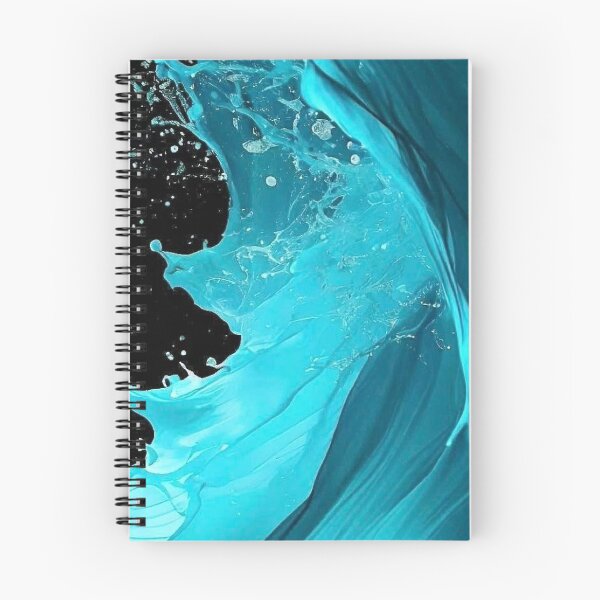 Item preview, Dynamic Cyan Liquid Water Splash and Silk Waves Fluid Abstract designed and sold by LYAN-STORE.