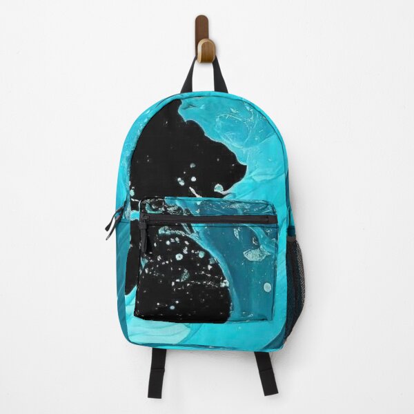 Item preview, Dynamic Cyan Liquid Water Splash and Silk Waves Fluid Abstract designed and sold by LYAN-STORE.