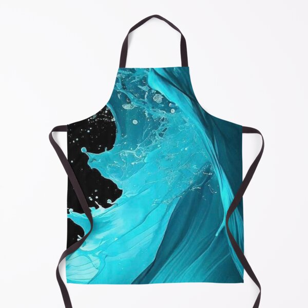 Item preview, Dynamic Cyan Liquid Water Splash and Silk Waves Fluid Abstract designed and sold by LYAN-STORE.