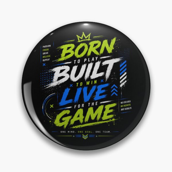 Item preview, Born to Play Built to Win Football designed and sold by LegendCourt.