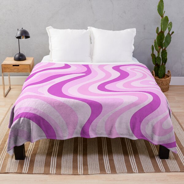 Item preview, Liquid Swirl Retro Abstract in purple tones, Cream, and White designed and sold by Differenceee.