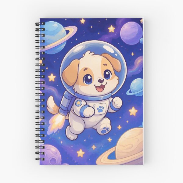 Item preview, Cute Space Puppy Astronaut - Kids Room Nursery Wall Art Planets designed and sold by Knacky Print.