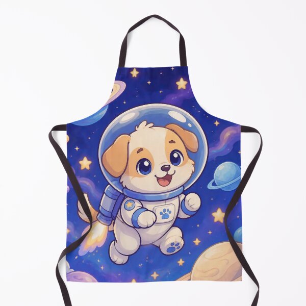 Item preview, Cute Space Puppy Astronaut - Kids Room Nursery Wall Art Planets designed and sold by Knacky Print.