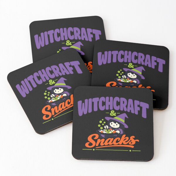 Item preview, Witchcraft & Snacks Shirt, Cozy Halloween Graphic Style designed and sold by PhylonBoxx.