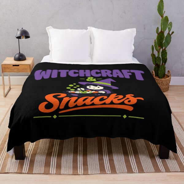 Item preview, Witchcraft & Snacks Shirt, Cozy Halloween Graphic Style designed and sold by PhylonBoxx.