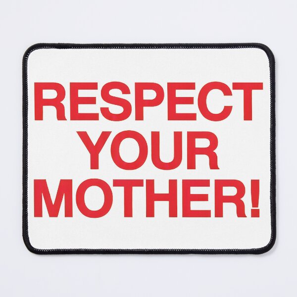 Item preview, Harry Styles Respect Your Mother Bold Red Typography designed and sold by Catsi-Nook-Art.