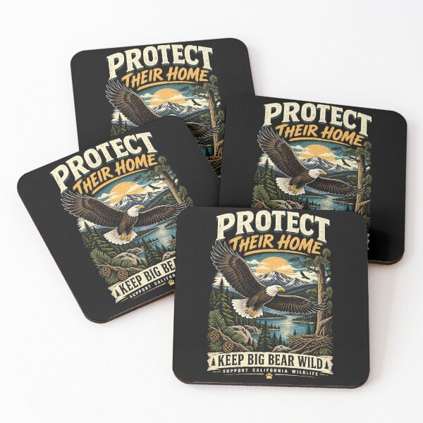Item preview, Protect Their Home – Big Bear Eagle California Wildlife Conservation designed and sold by Dolphin Graphic.