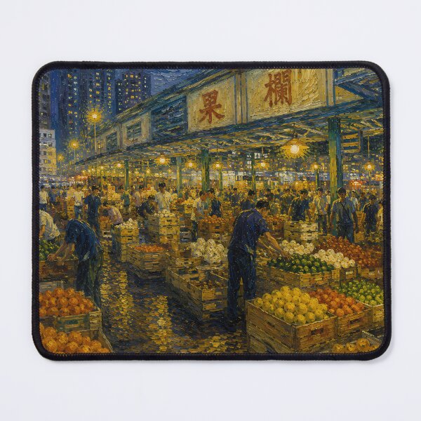 Item preview, Yau Ma Tei Fruit Market - Van Gogh's Dream Travels (Impressionist Art) designed and sold by ianm1028.