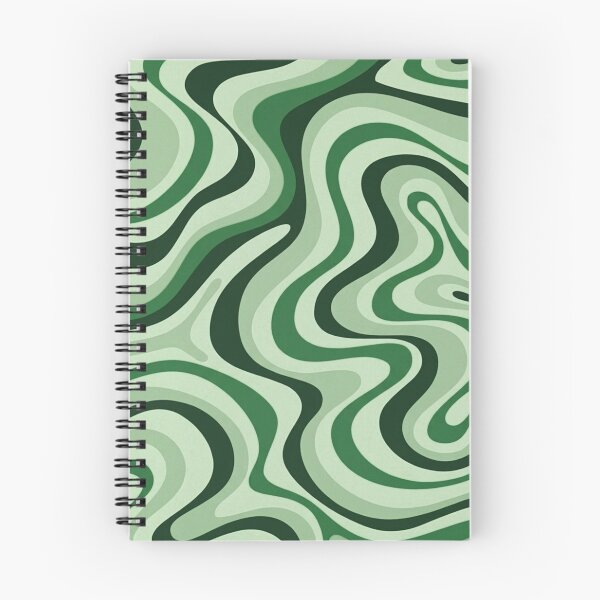 Item preview,  Liquid Swirl Retro Abstract in green tones, Cream, and White designed and sold by Differenceee.