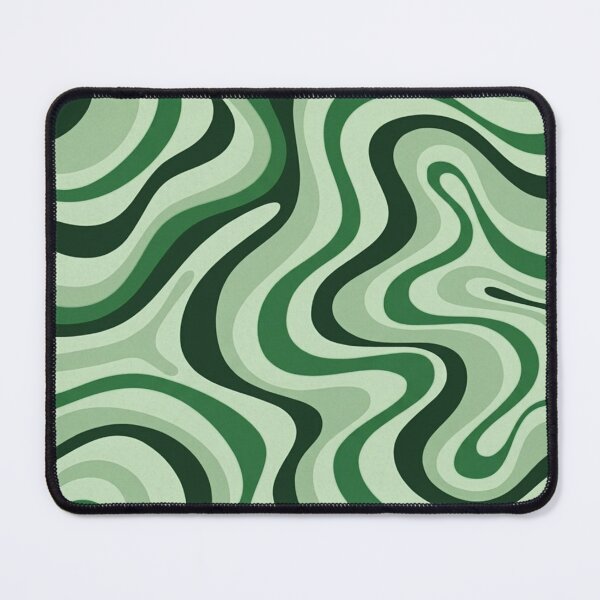 Item preview, Liquid Swirl Retro Abstract in green tones, Cream, and White designed and sold by Differenceee.