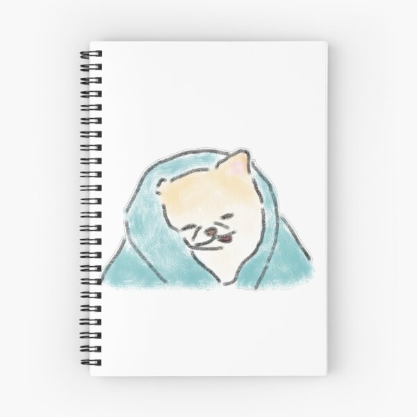 Item preview, Sleepy Dog Swaddled In Mint Blanket designed and sold by raun.draw.