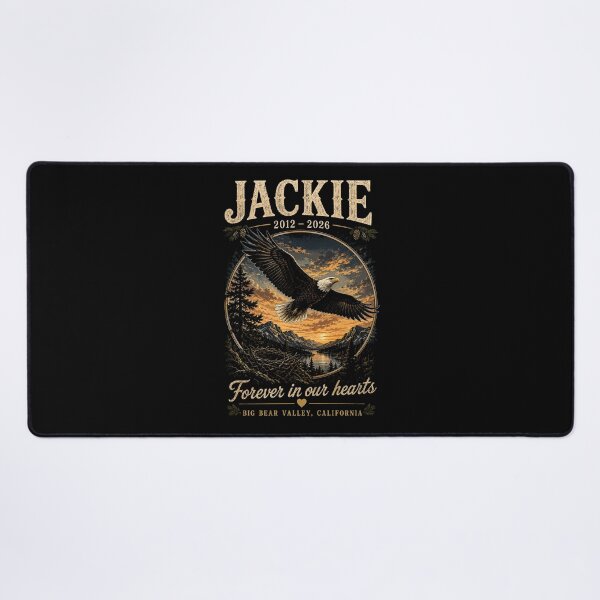 Item preview, Jackie 2012–2026 Memorial – Forever in Our Hearts Big Bear Eagle designed and sold by Dolphin Graphic.
