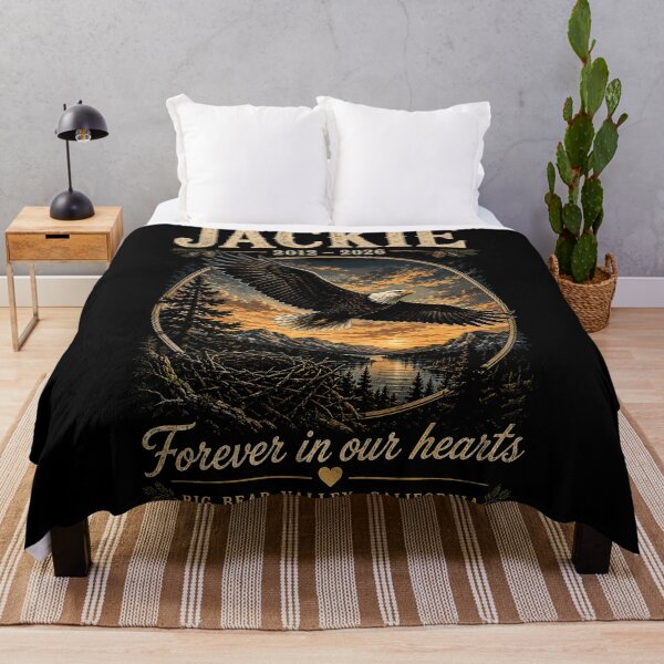 Item preview, Jackie 2012–2026 Memorial – Forever in Our Hearts Big Bear Eagle designed and sold by Dolphin Graphic.